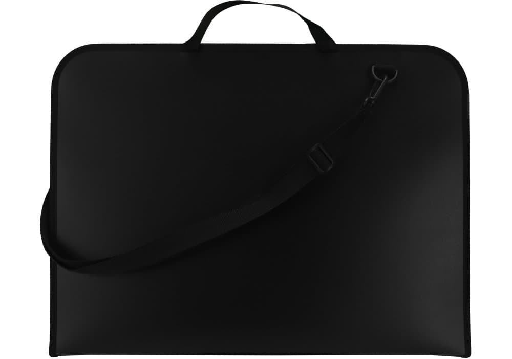 Портфель "Maxi" №MX30040 A2 пласт. на блеск.,чёрный(15)