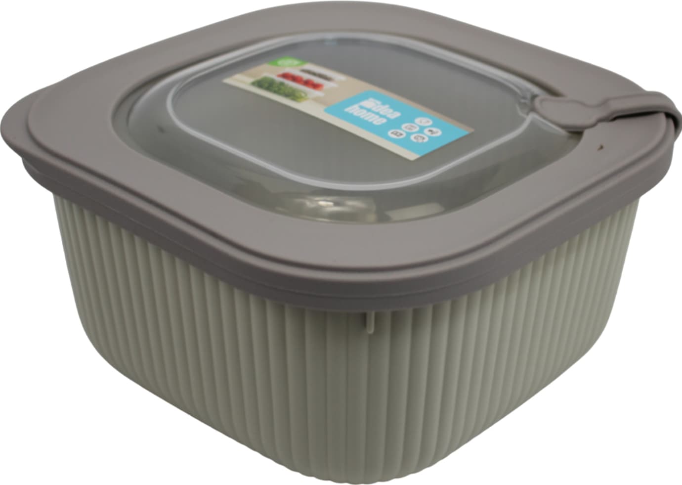 Контейнер для харч. прод. пласт. "Idea Home Line Box Bej" 1,8л квадр. №00683(24)