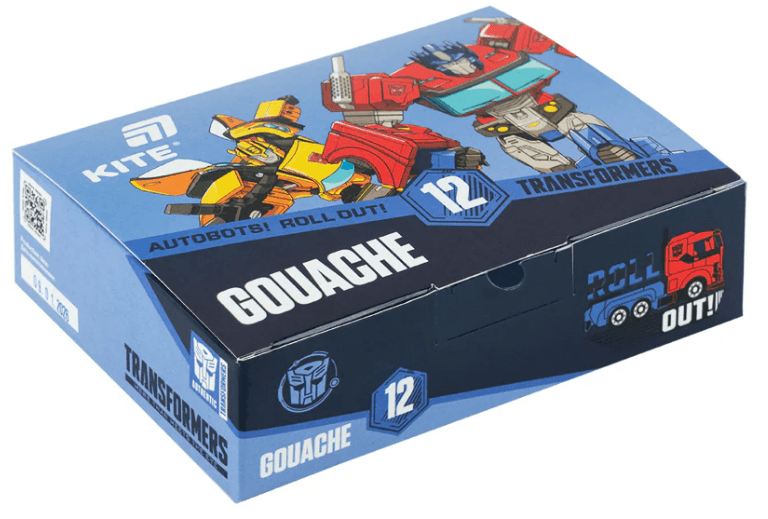 Гуаш "Kite" 12кольор. 20мл №TF26-063 "Transformers"(12)