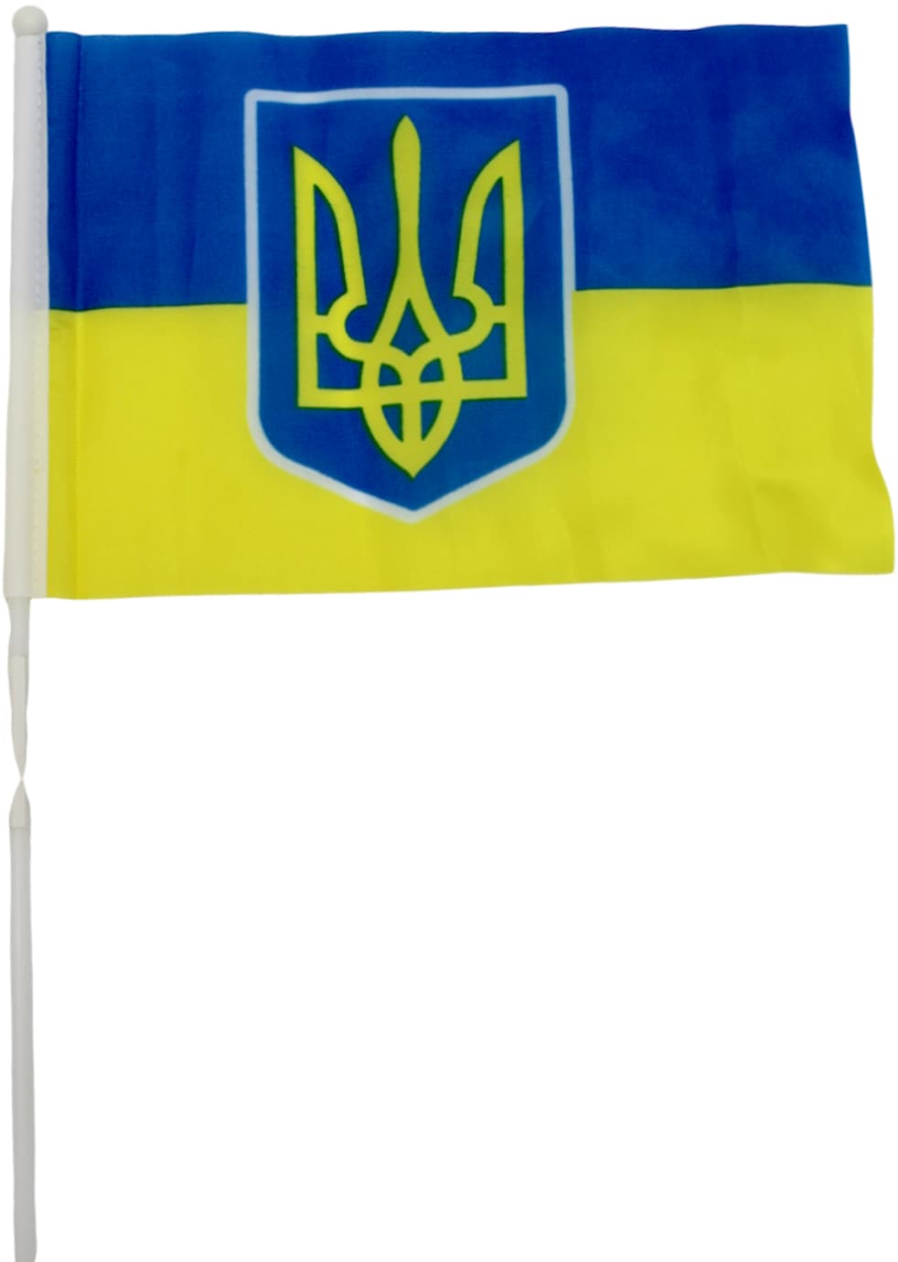 Флажок Украины герб 21х14см №780011(10)(2500)
