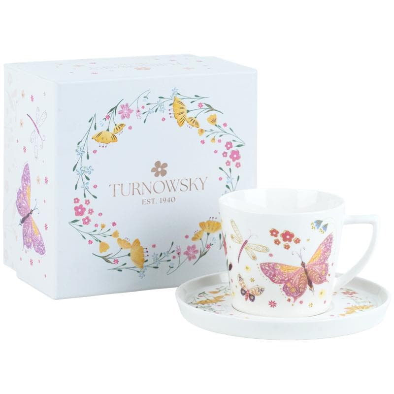 Чашка керам. 250мл "Turnowsky.Fairy Garden" з блюдцем,в подар. упаковці №2181-3-A-TR/Axent