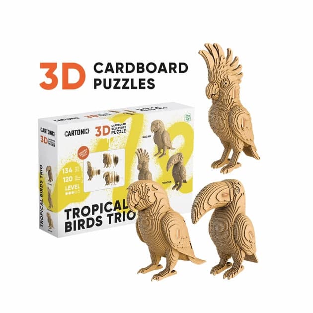 Пазли 3D "Cartonic" Tropical Birds Trio