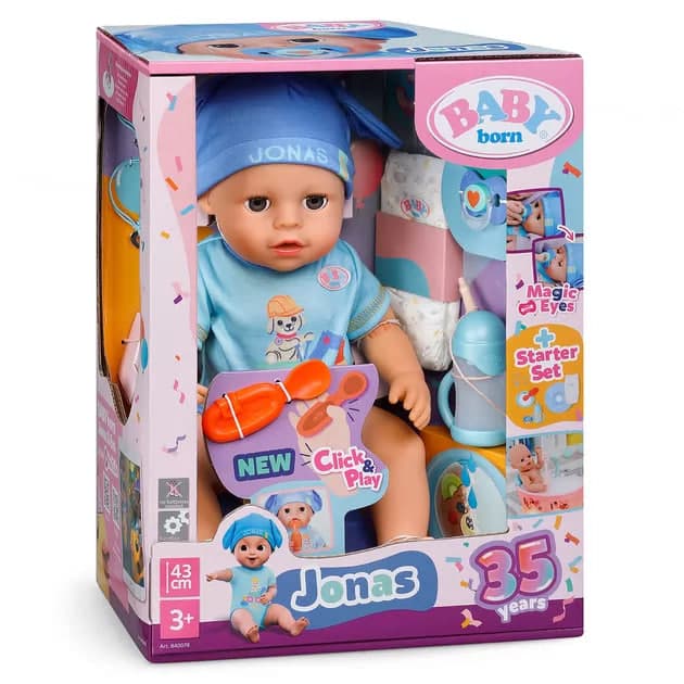 Лялька "Baby Born" серії "Click and Play" - Джонас 43см,аксесуари №840078/КіддіСвіт/