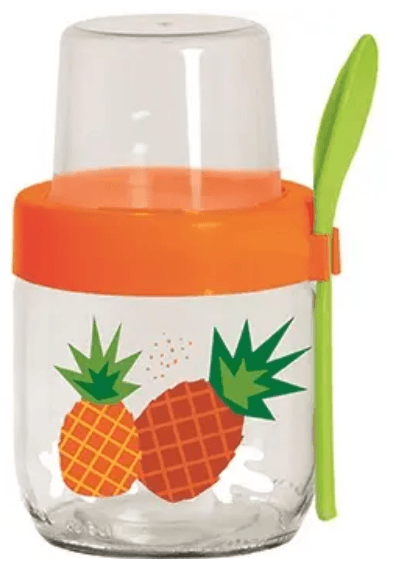 Банка стекло "Herevin Yoghurt" 0,425л с ложкой и контейнером №131615-300(12)