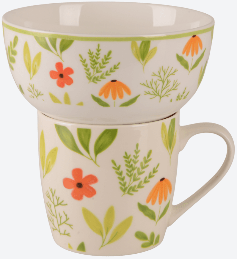 Сервіз столовий керам. 2предм. "Limited Edition Flowers Green" №B497,B80-SU2742B