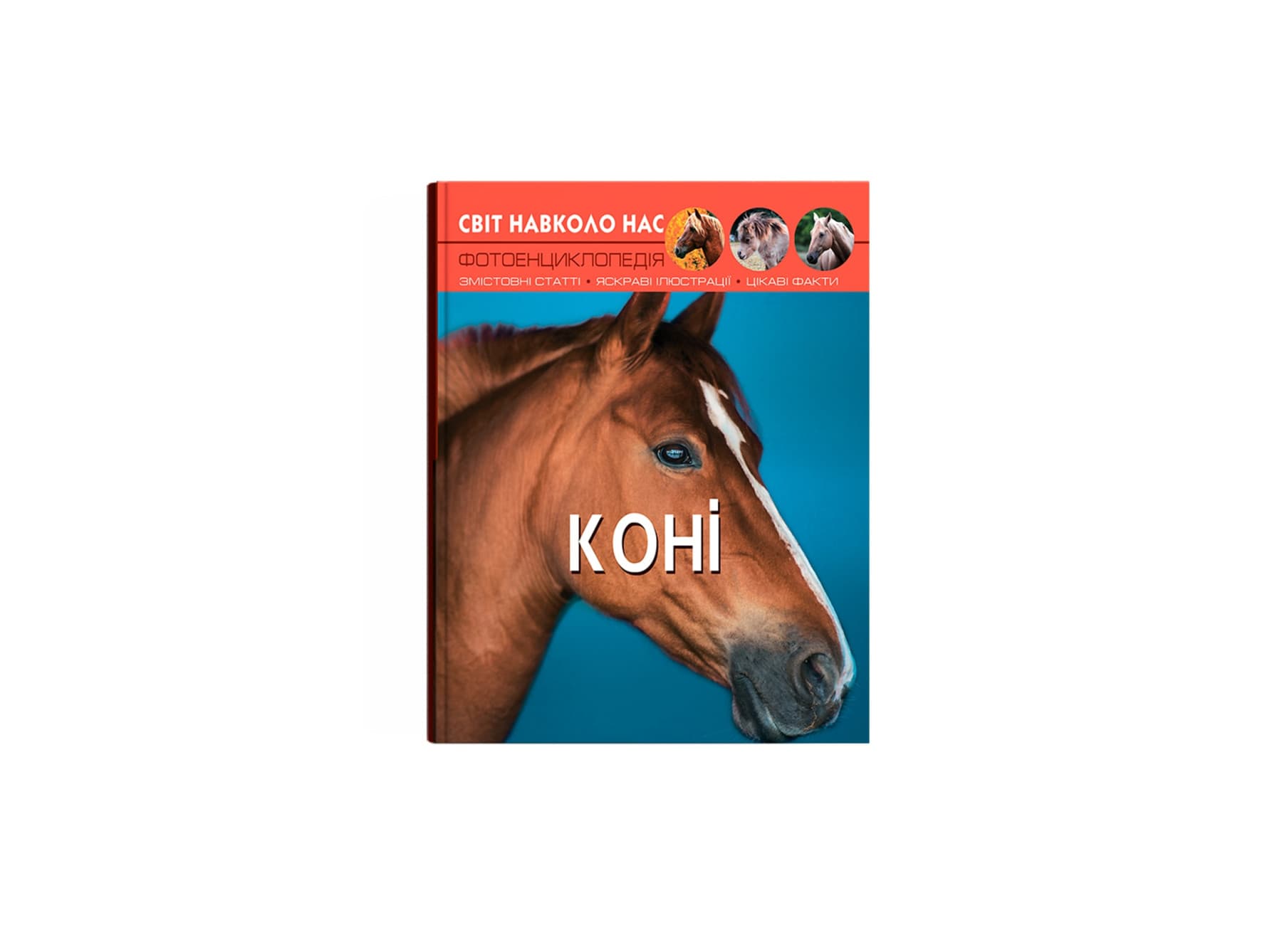 Книжка А4 "Світ навколо нас. Коні" №7464 тв. обкл./Кристал Бук/(10)