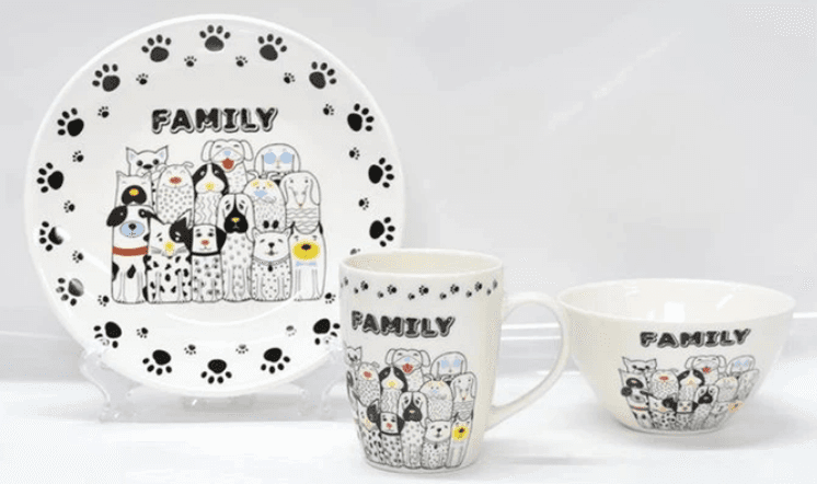 Сервіз дитячий керам. 3предм. "Ardesto Family" №AR3457DS(6)