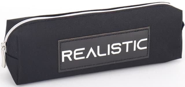 Пенал 1отд., б/н,на молнии "Realistic" чёрный 2 №KJ4053/Мандарин/(48)