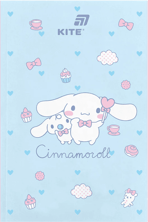 Блокнот А5 64арк. б/лін. м'яка обкл. Cinnamoroll термобіндер №CR26-193/Kite/(10)