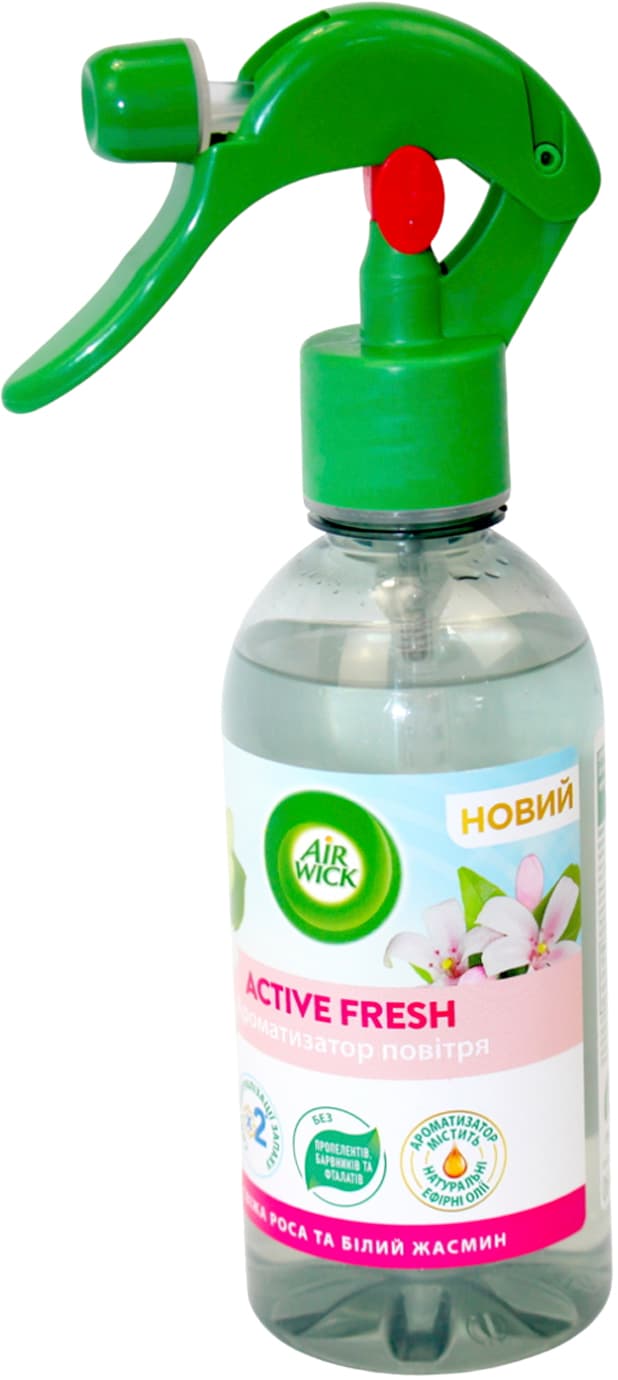Освежитель воздуха AirWick Свежая роса и белый жасмин 237мл(6)