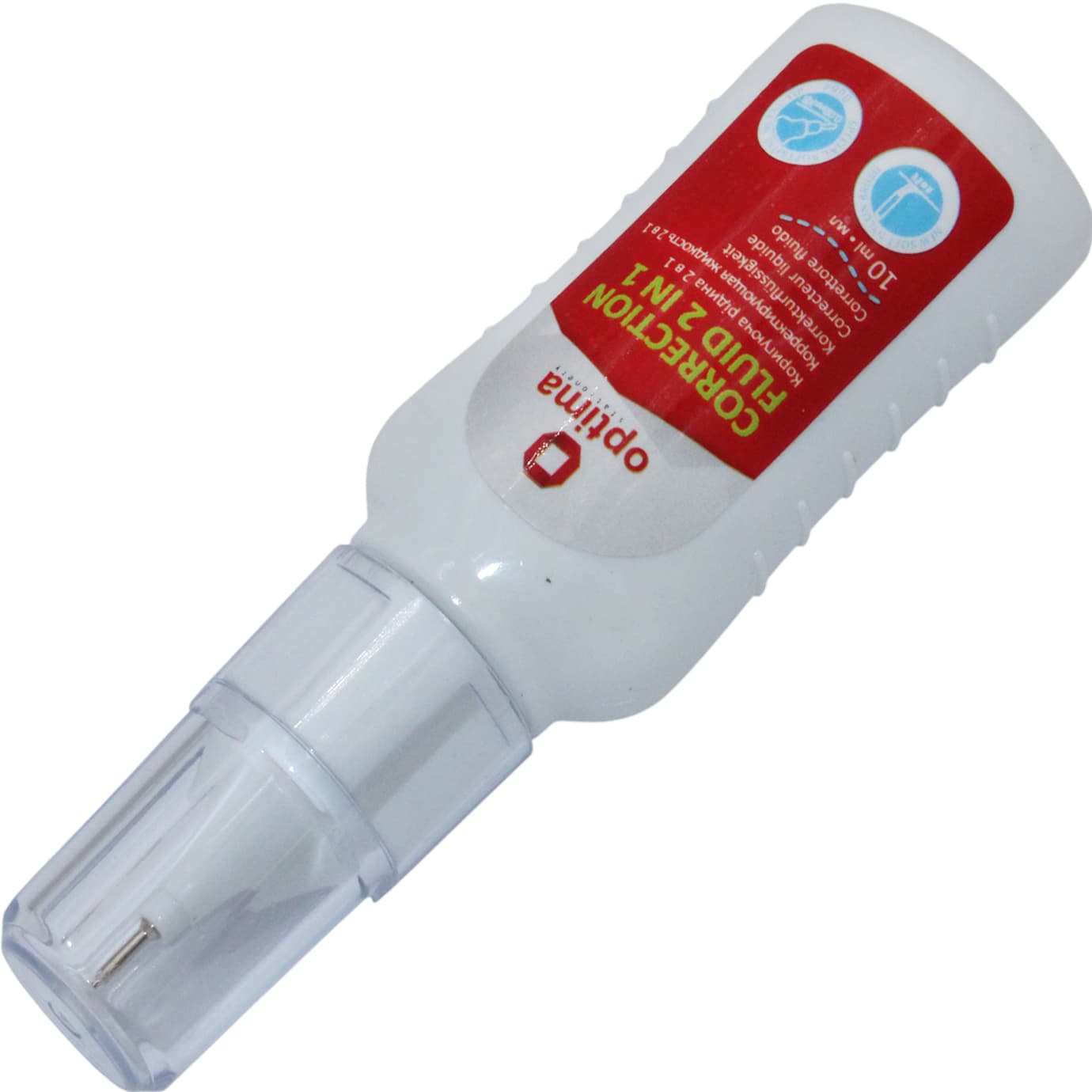 Корректор с кисточкой + ручка 2 в 1 Optima 10мл (12) O41319