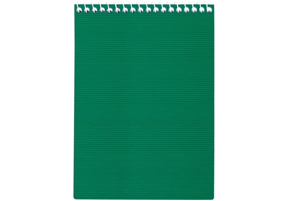 Блокнот пруж. бок. А5 48арк. лін. пласт. обкл.,зелений №E20304-04/Economix/(4)(56)