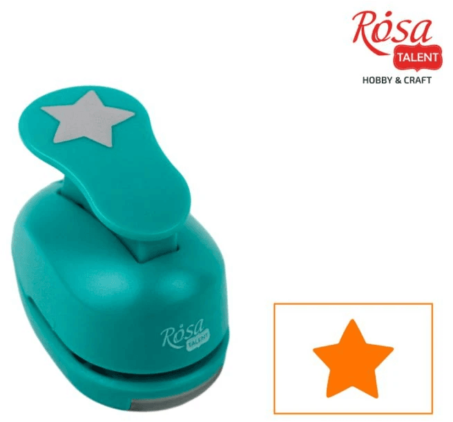 Дырокол "Rosa Talent" Звезда 2,5см №881009(12)