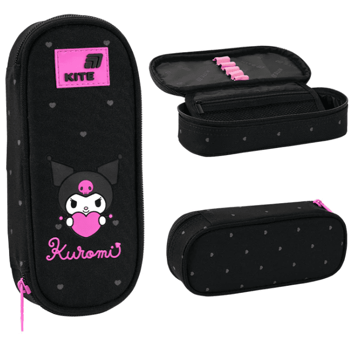 Пенал "Kite" Kuromi 1від.,м'який №HK26-599-2