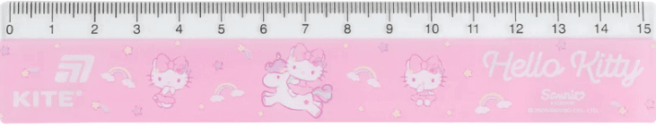 Лінійка пласт. 15см "Kite" №HK26-090-2 Hello Kitty (100)