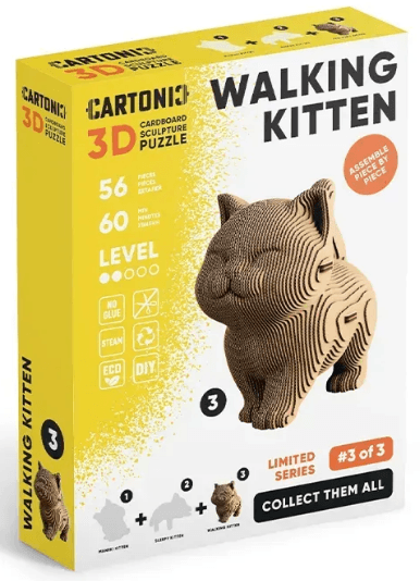 Пазлы 3D "Cartonic" Walking Kitten