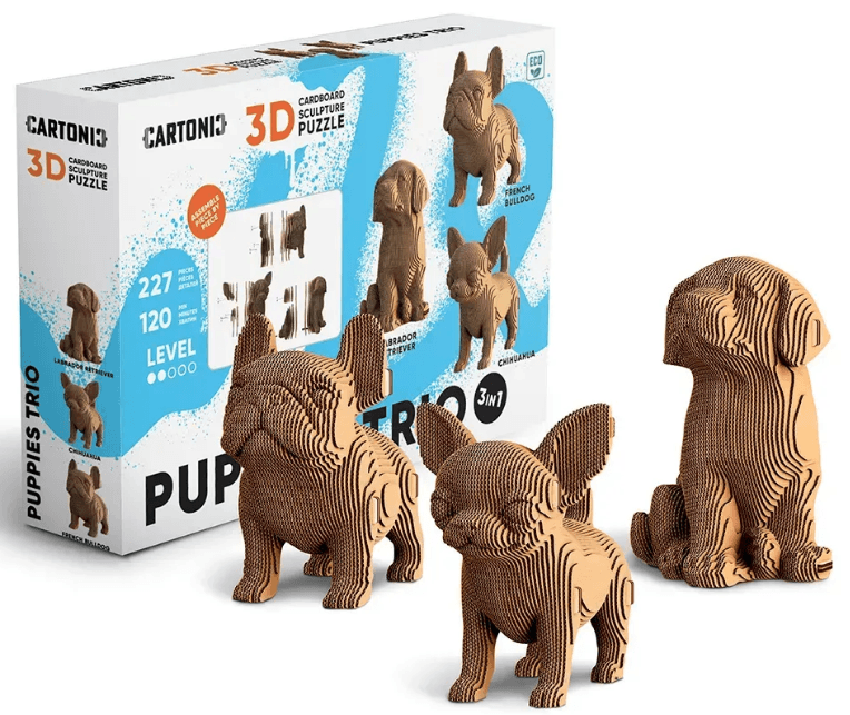 Пазлы 3D "Cartonic" Puppies Trio