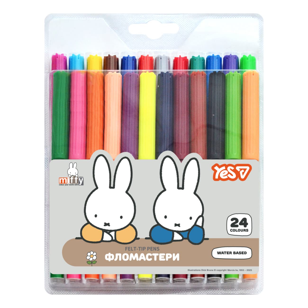 Фломастери "Yes" 24кольор. "Miffy" №650606(12)