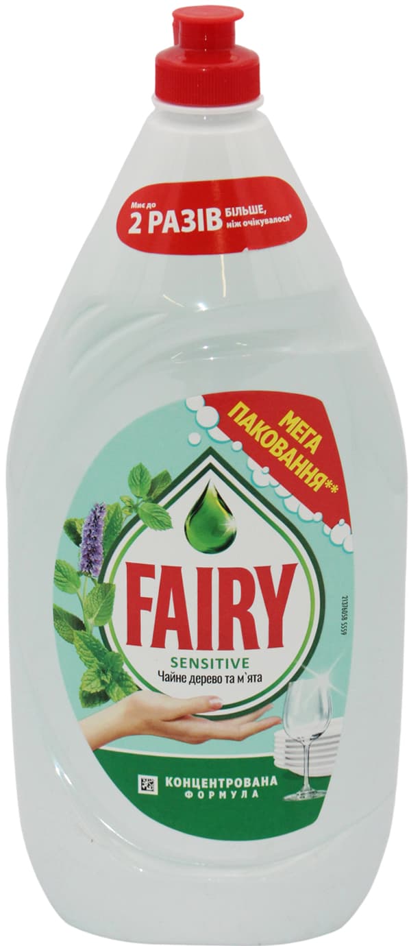 Миючий засіб д/посуду "Fairy" 1,35л Чайне дерево та м'ята(9)