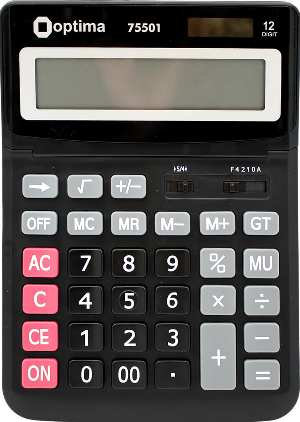 Калькулятор "Optima" №O75501 (12-разряд.) 230х165х45мм(10)(40)