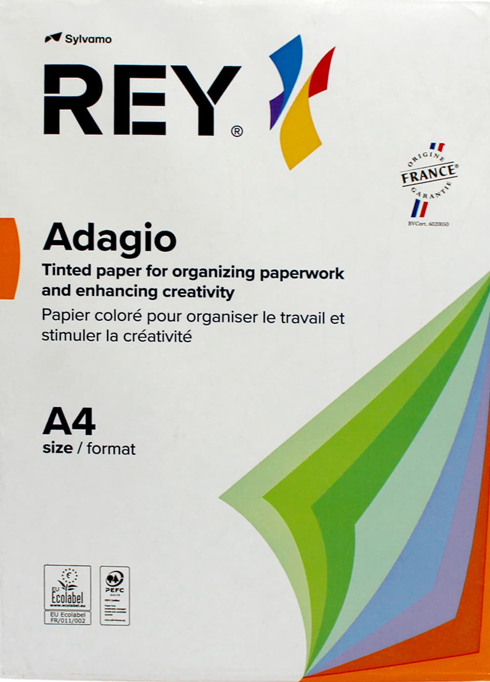 Папір кольоровий А4 80 г/м2 інтенсив Rey Adagio Deep Green 52 темно-зелений (500)