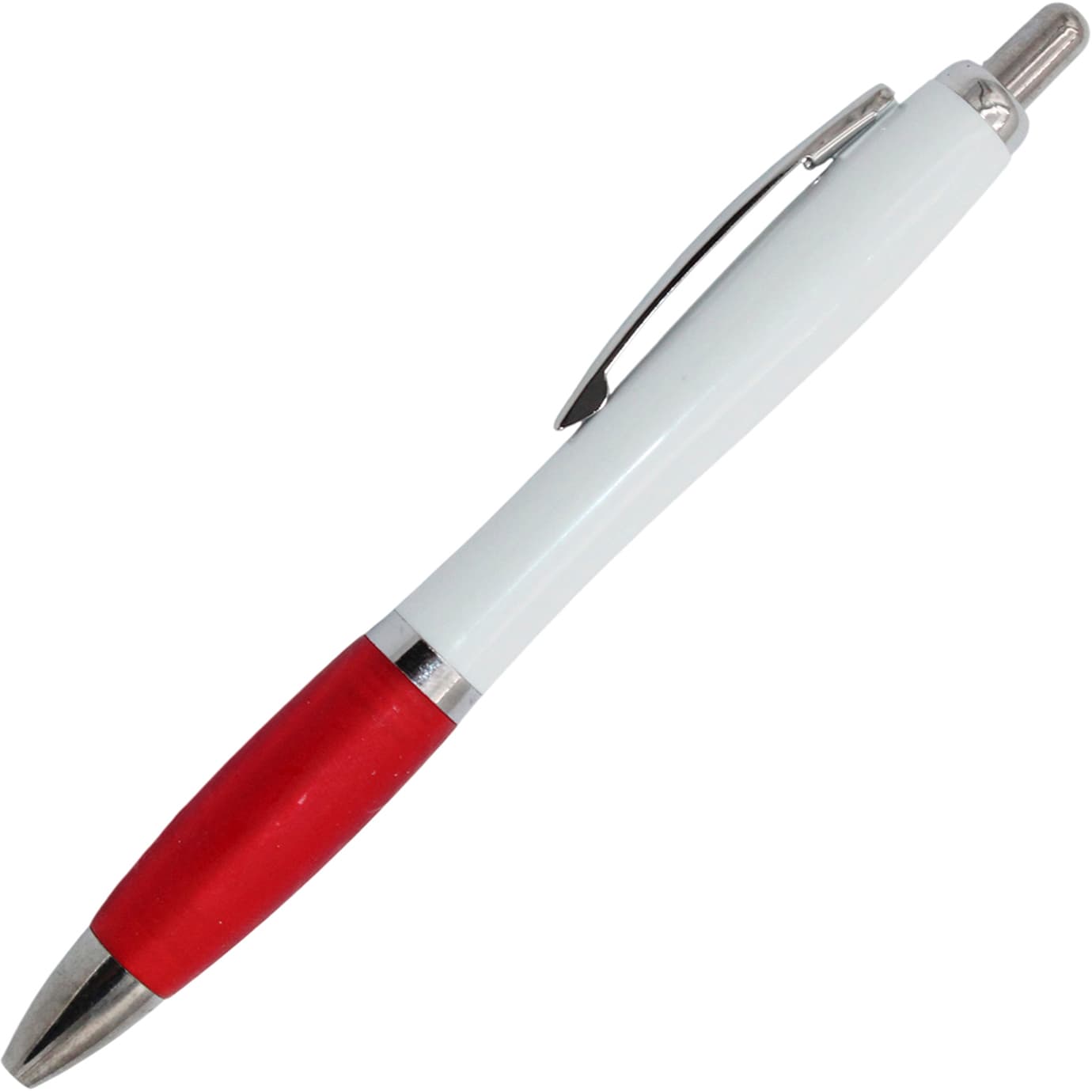 Ручка авт. кульк. SL1158W(1202W) корп. біло-черв.