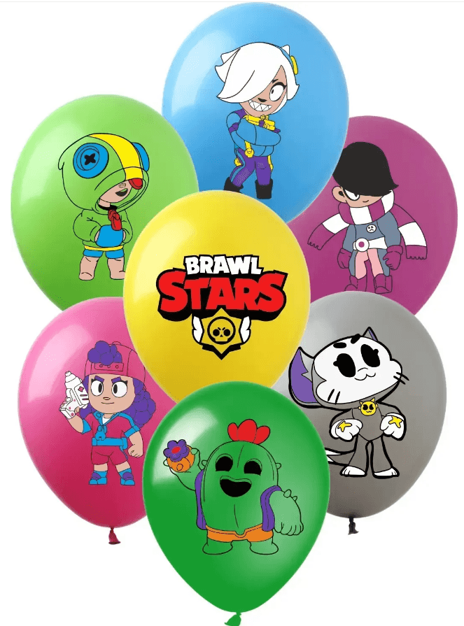 Кулька повітр. латексна 12"/30см "Brawl stars"/Art Show/(50)