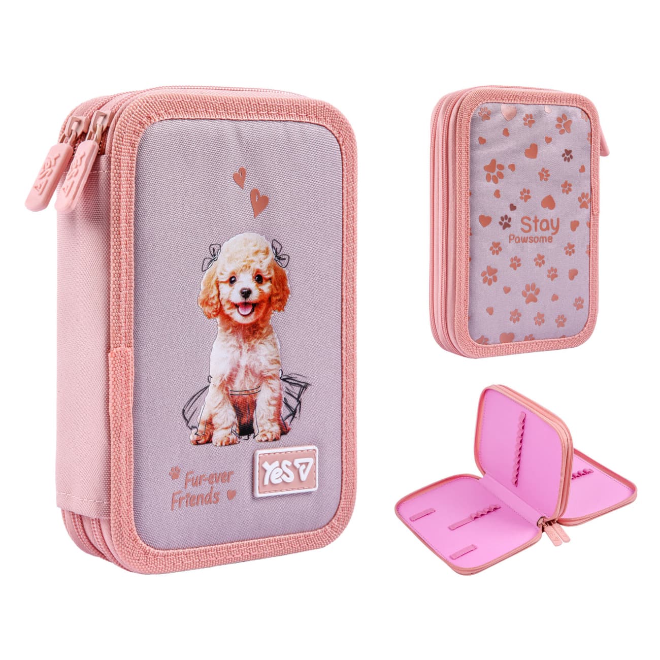 Пенал "Yes" My Puppy твердий, подвійн. №HP-01/533713/Р-26