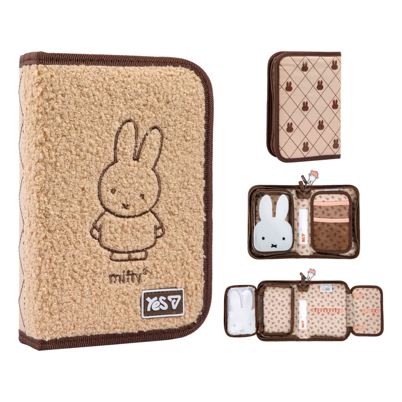 Пенал "Yes" Miffy Bunny тв.,одинар.,1клап.,б/н №HP-04-N/533750/Р-26