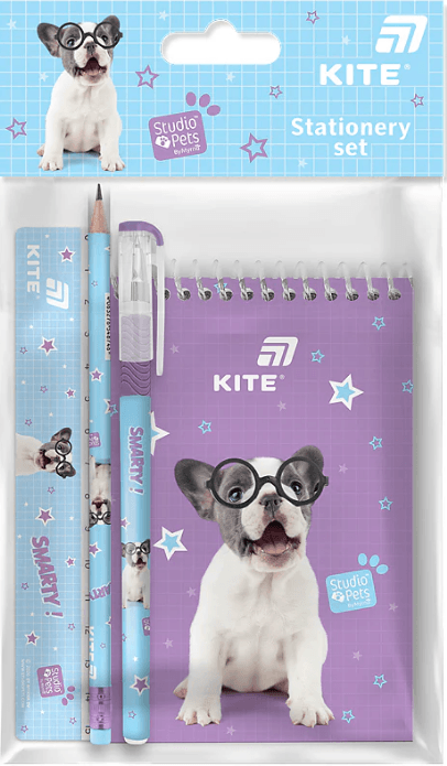 Набір канцтоварів 4 предм. "Kite" Studio Pets №SP26-S03