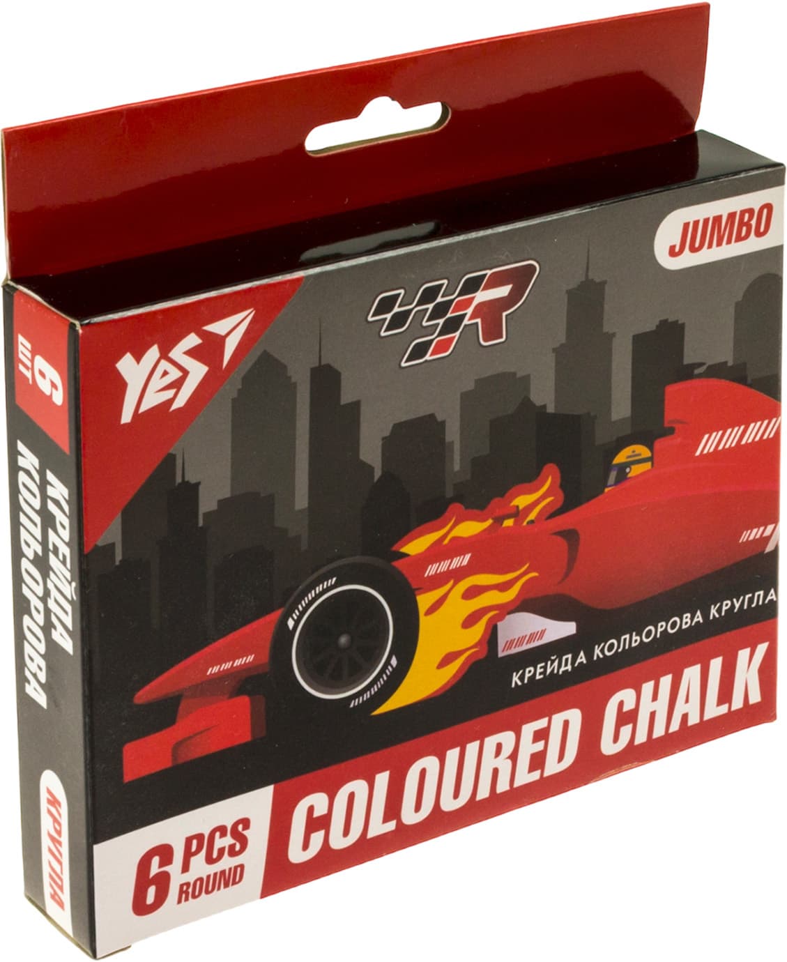 Мел цветн. "Yes" №400465 6шт Jumbo Race legend(12)(72)