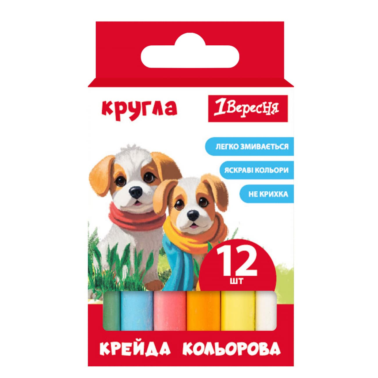 Мел цветн. "1В" №400545 12шт круг. Classic(1)(88)