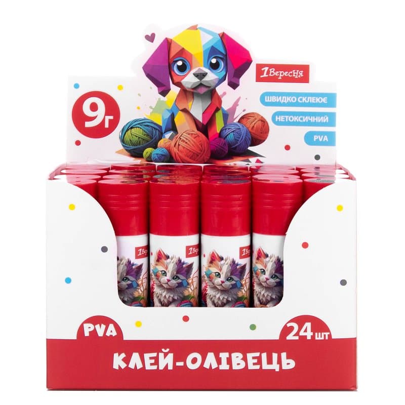Клей-карандаш "1В" №320299 9гр Classic PVA(24)(576)