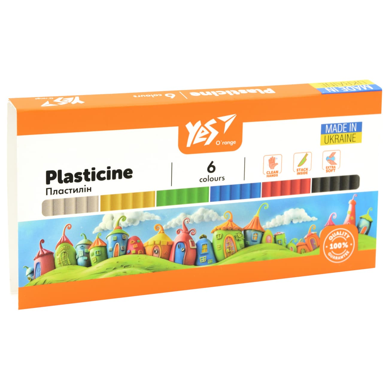 Пластилин "Yes" O'range Line 6 цветн. 120гр №540686(40)