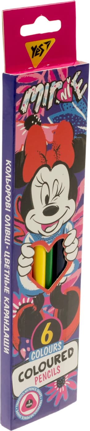 Олівці кольор. 6 кольор. "Yes" №290650 Minni Mouse(24)