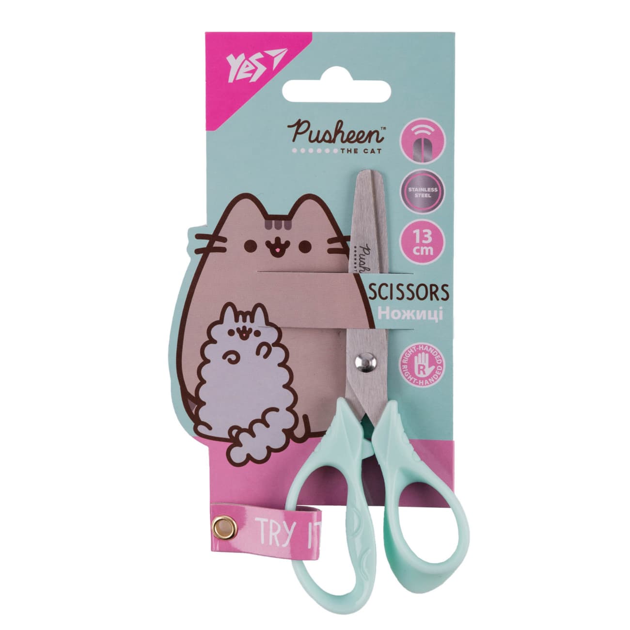 Ножницы дет. "Yes" №480462 Pusheen 13см(12)(360)