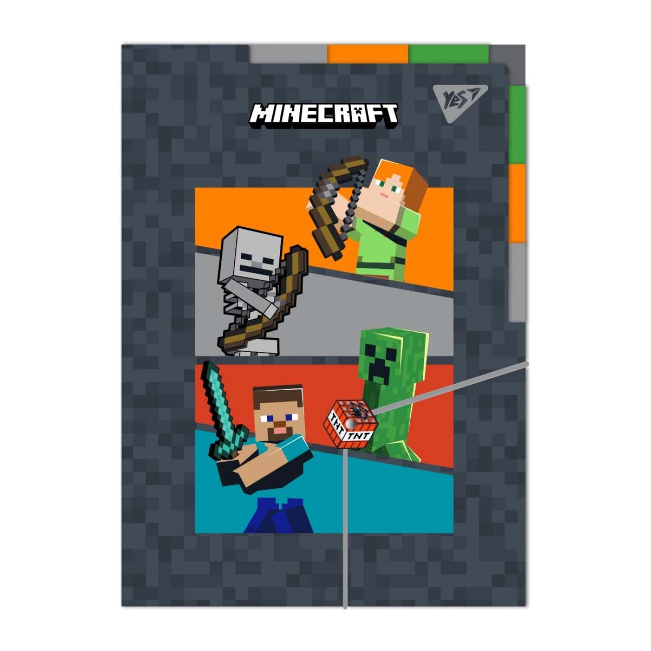 Папка "Yes" А4 №492112 "Minecraft" на рез. с разд.(24)