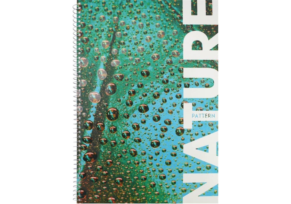 Тетрадь пруж. бок. А4 80л. клет. карт. "Optima" Nature №O20330-06(5)(30)