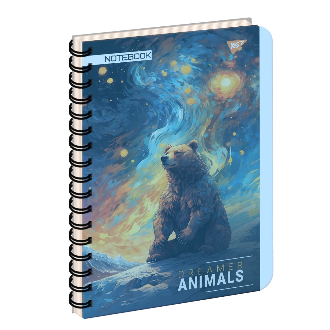 Зошит пруж. А4 144арк. пласт. обкл. "Dreamer animals" №681949/Yes/(3)(33)