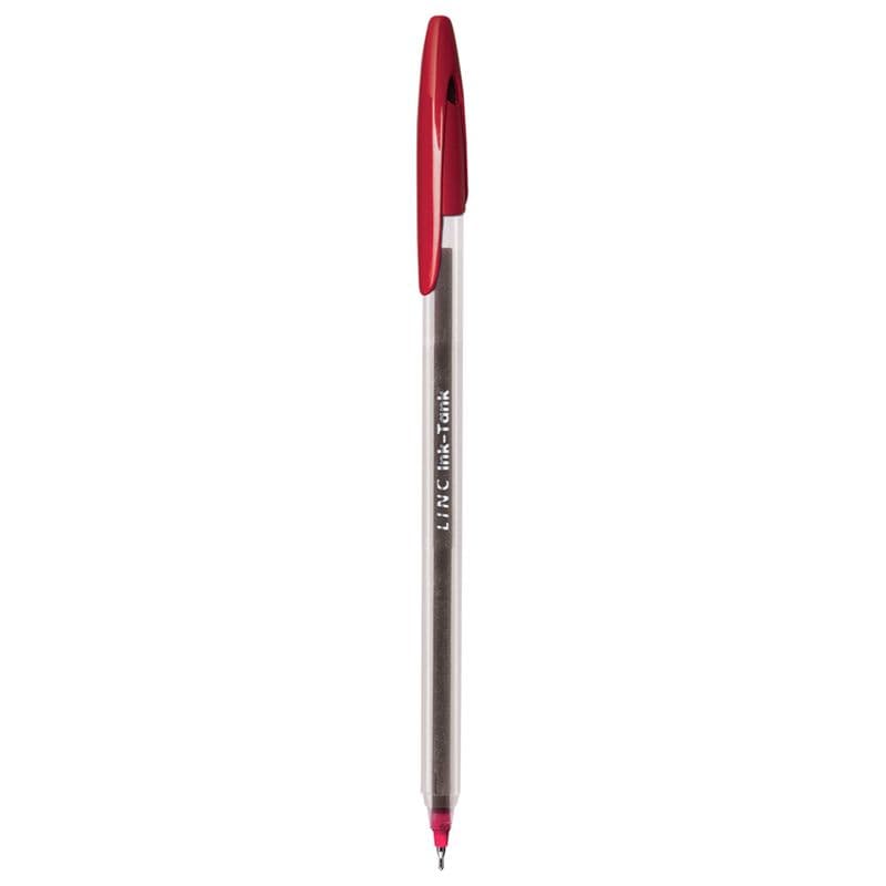 Ручка кульк. масл. "Linc" №412218 Ink Tank 0,6мм червона(50)