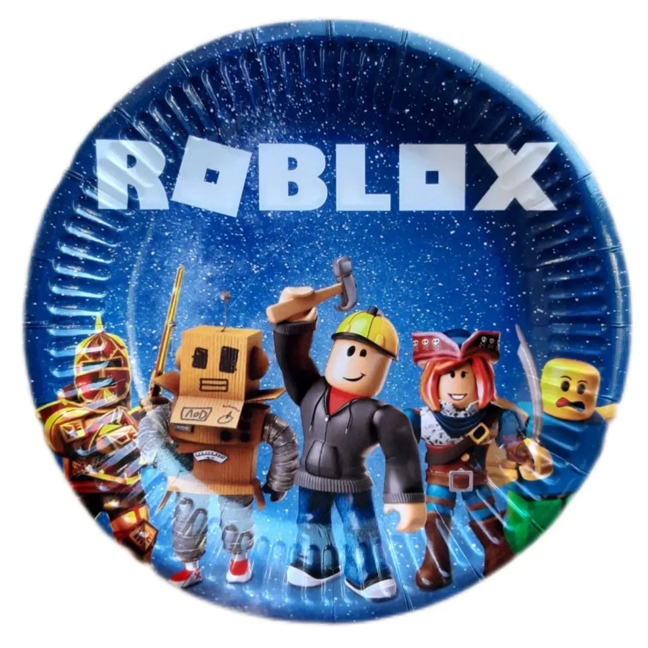 Тарілка паперова "Роблокс Roblox-зоряне небо"