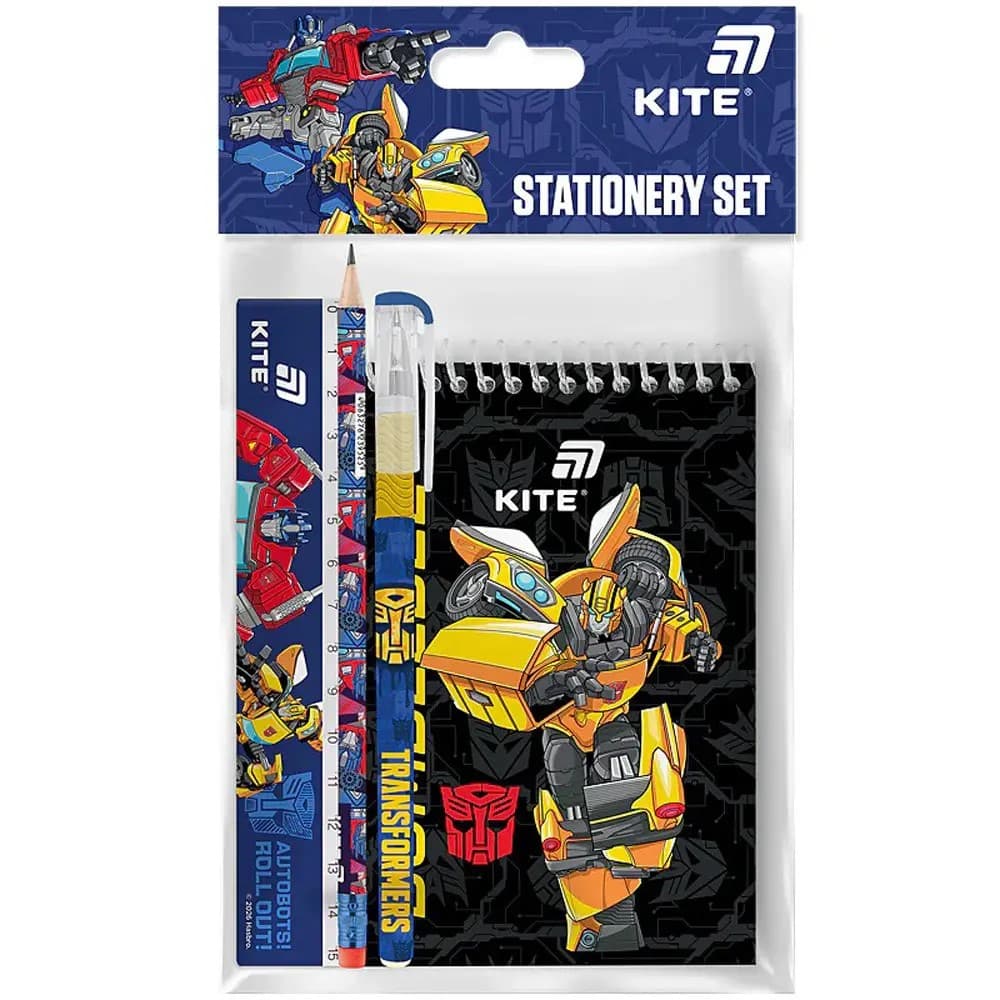 Набір канцтоварів 4 предм. "Kite" Transformers №LP26-S03