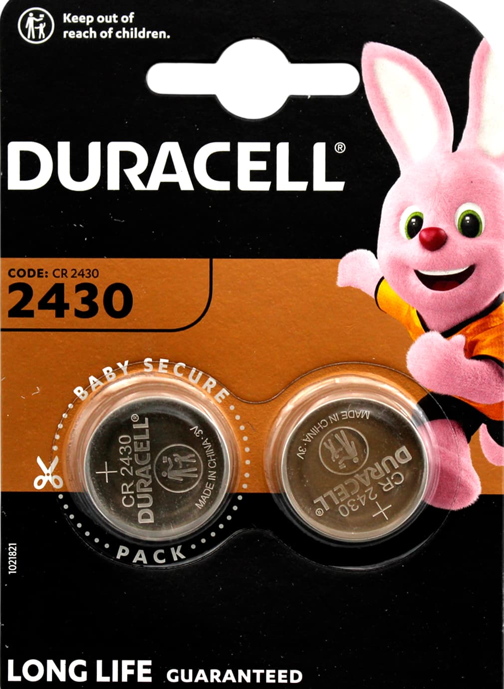 Батарейка Duracell Алкалайн CR-2430/2bl(1)(10)