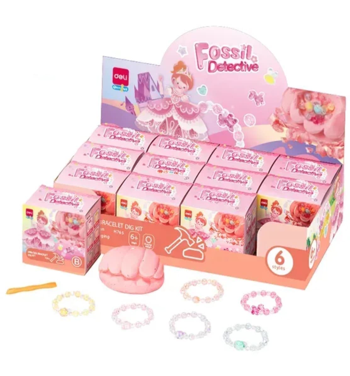 Игра "Раскопки" ракушка браслет, 3 вида №EH765/Deli/