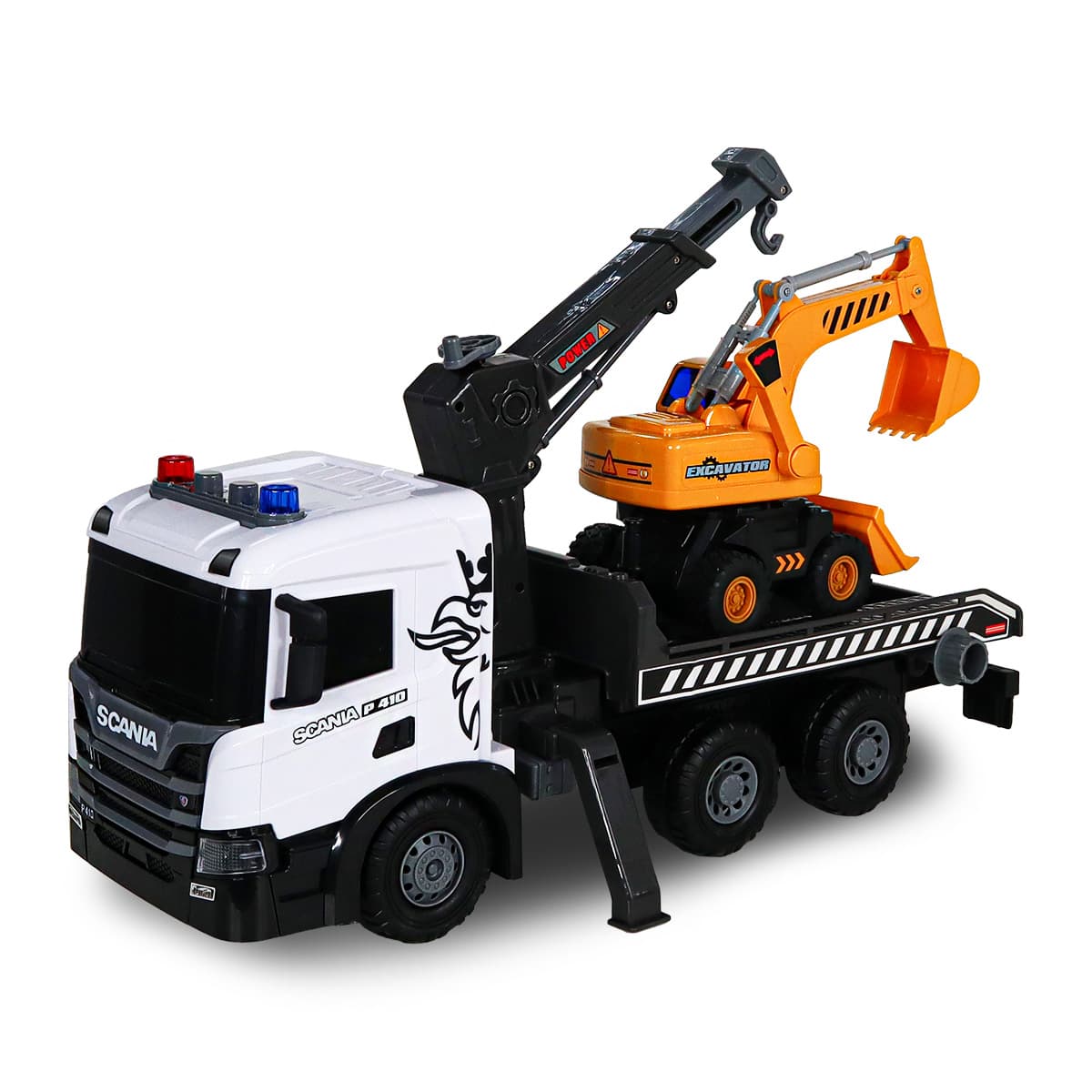 Ігровий набір "Technodriver" SCANIA Автокран з екскаватором(світло,звук)№5004KS/КіддіСвіт/