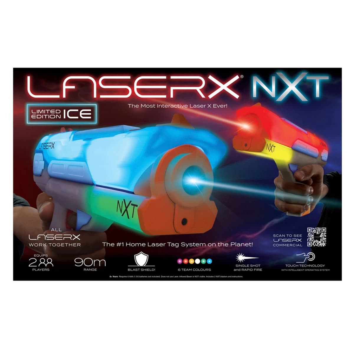 Ігровий набір для лазерних боїв-LASER X NXT ДЛЯ ДВОХ ГРАВЦІВ №87728/КіддіСвіт/