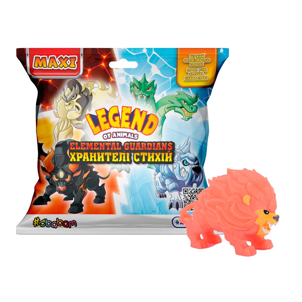 Стретч-іграшка "ХРАНИТЕЛІ СТИХІЙ" серії LEGEND OF ANIMALS МАКСІ №162/CN23/КіддіСвіт/