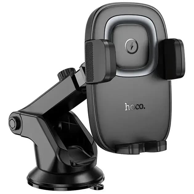 Автомобільний тримач для телефону Hoco з бездротовою зарядкою HW32 15W black/Breidon/