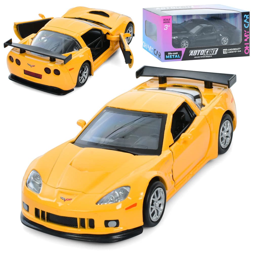 Машина метал. інер-а, "Автосвіт" Chevrolet Corvette C6-R 12см,гумові колеса №AS-3079(36)