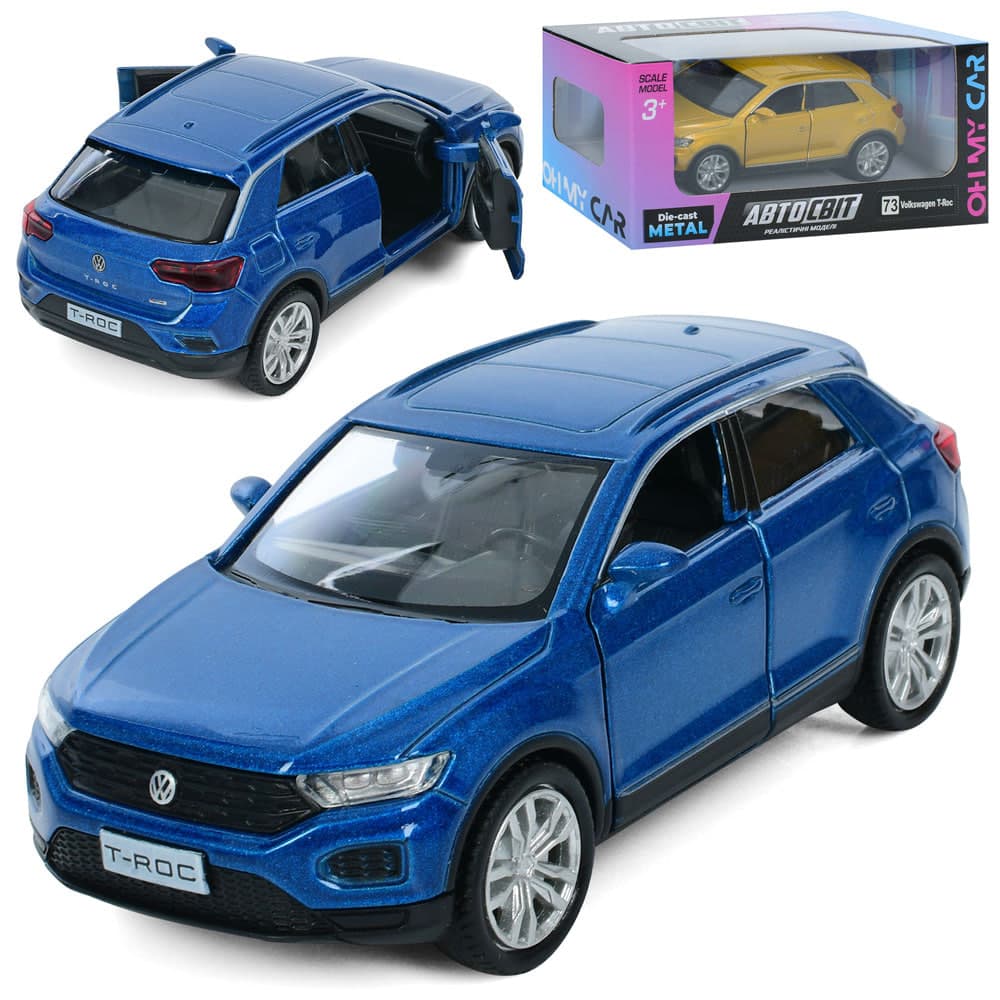 Машина інер-а метал. "Автосвіт" Volkswagen T-Roc 2018 11,5см,в кор-ці №AS-3115(48)